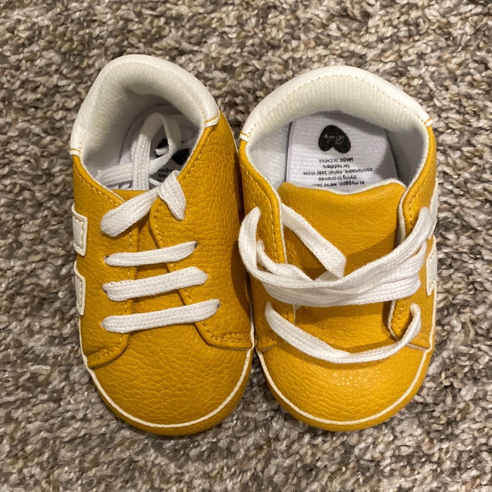 First walker shoe. Yellow